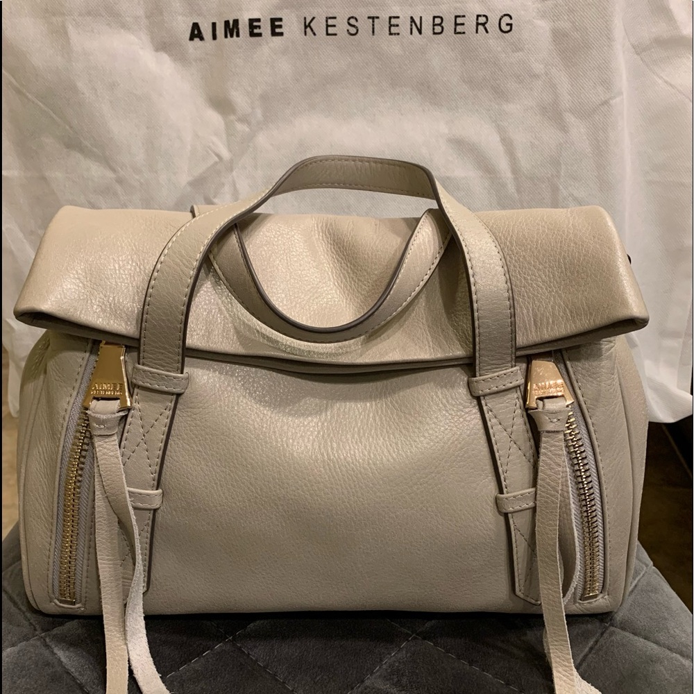 Aimee Kestenberg City Slicker Double Entry Leather Satchel
